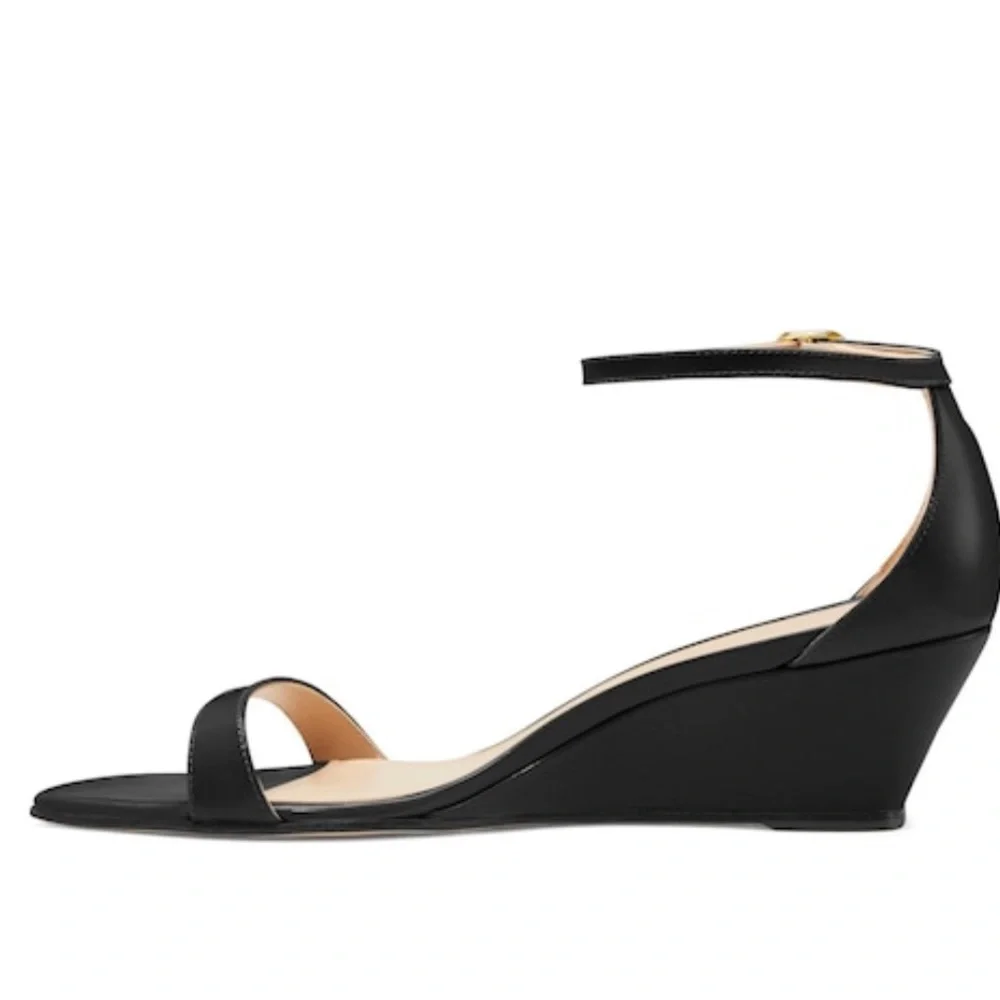 STUART WEITZMAN NUDISTCURVE 50 WEDGE women size 7 B store display